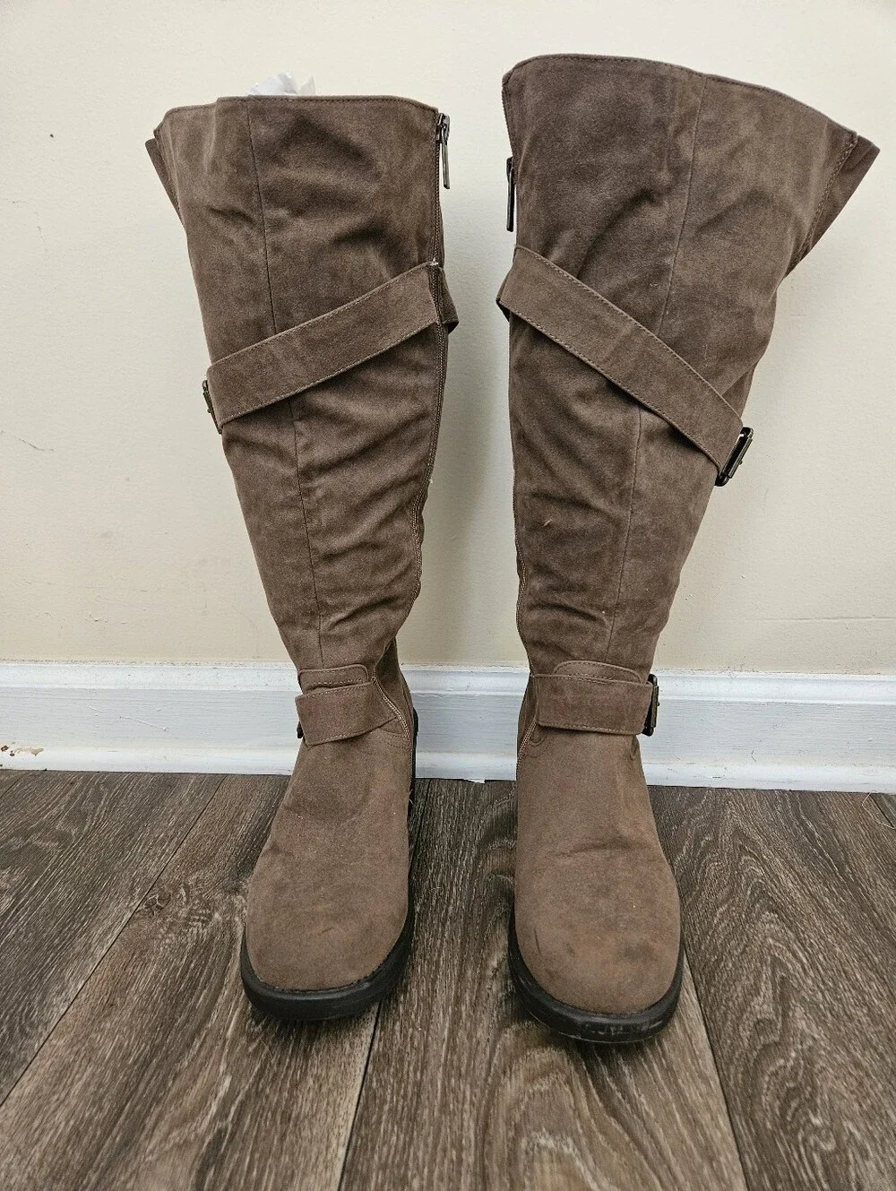 Lane Bryant Brown Knee-High Women’s Boots, Size 9 Wide